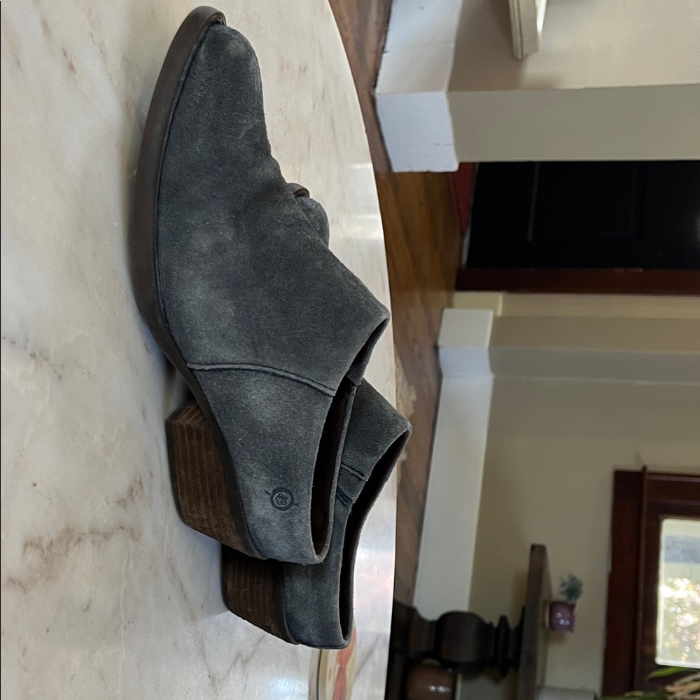Born Charcoal Suede Ankle Boots
